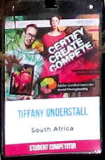 南アフリカ代表TiffnyさんのIDカード